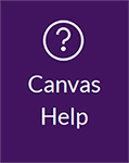Canvas Help Icon